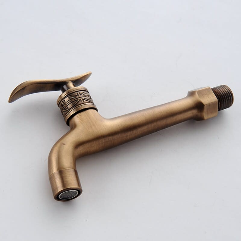 Robinet Bibcock en Laiton Antique pour Jardin